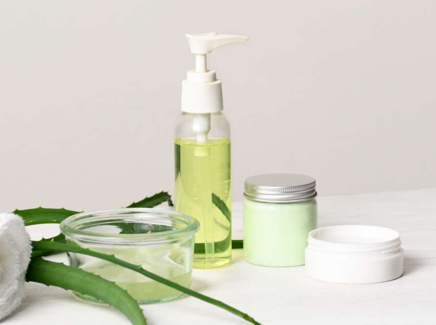 Skin care products with aloe vera