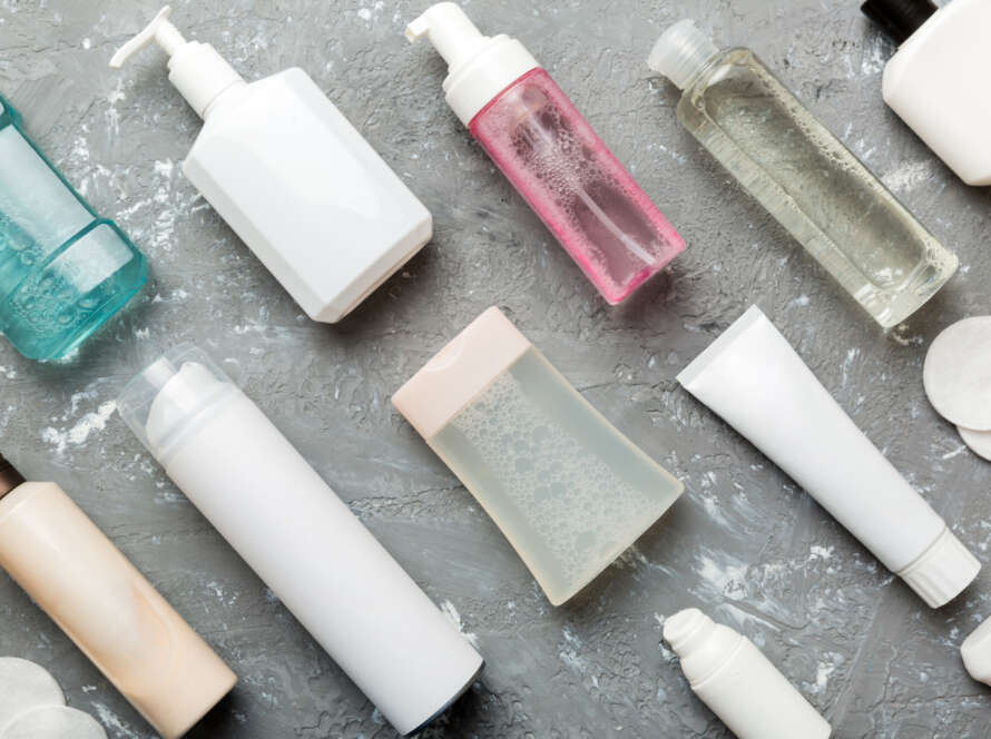 Różnorodne produkty do pielęgnacji ciała