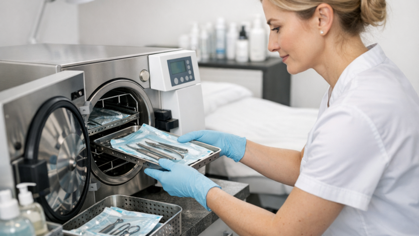 Kosmetolog analizująca reklamacje w nowoczesnym gabinecie kosmetologicznym, błędy kosmetologów