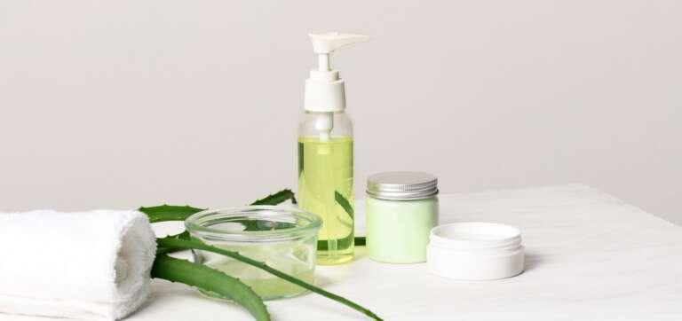 Skin care products with aloe vera